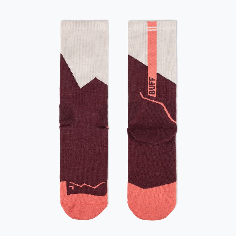 Zokni BUFF Midweight Crew wine 3