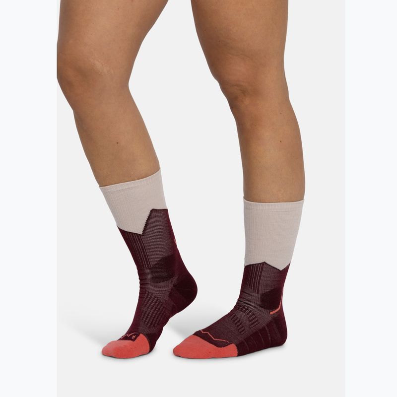 Zokni BUFF Midweight Crew wine 4