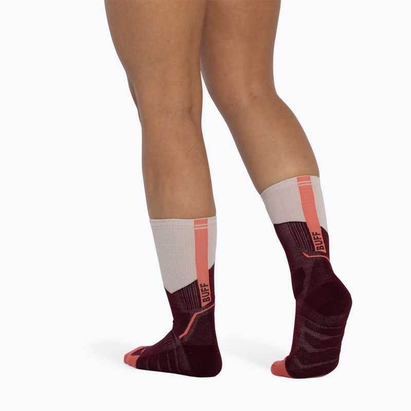 Zokni BUFF Midweight Crew wine 5