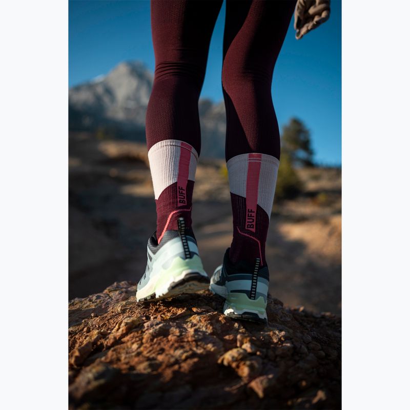 Zokni BUFF Midweight Crew wine 7