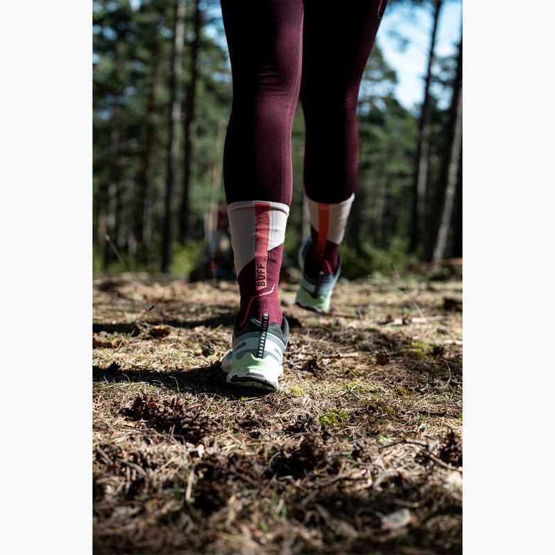 Zokni BUFF Midweight Crew wine 11