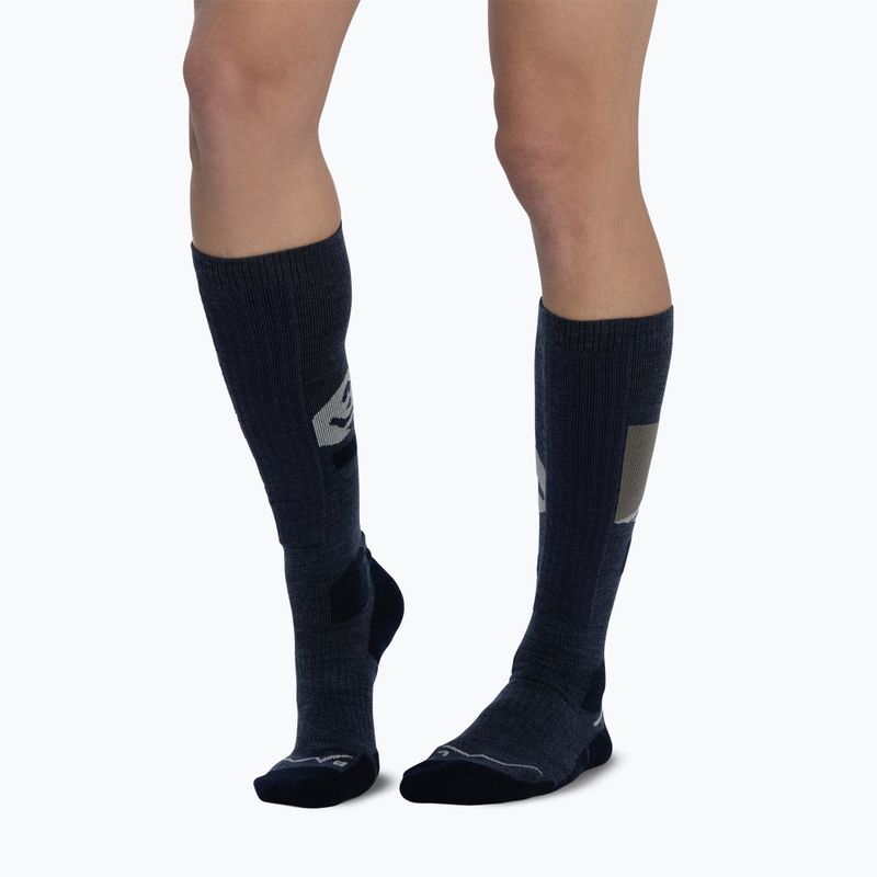 Zokni BUFF Merino Heavyweight Over The Calf night blue 4