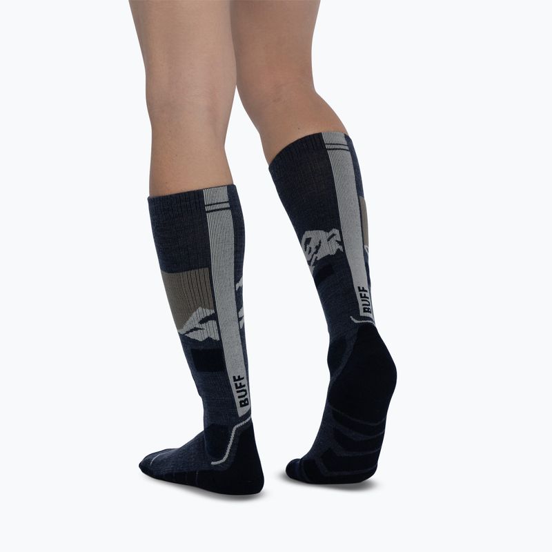 Zokni BUFF Merino Heavyweight Over The Calf night blue 5