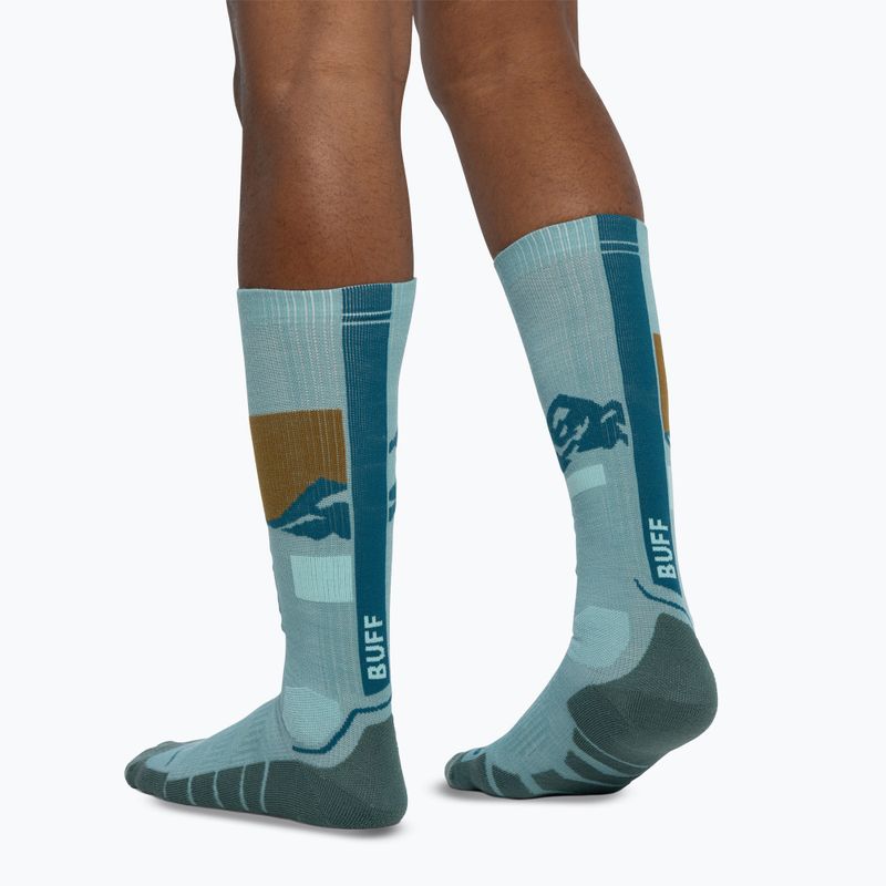 Zokni BUFF Merino Heavyweight Over The Calf sea green 5