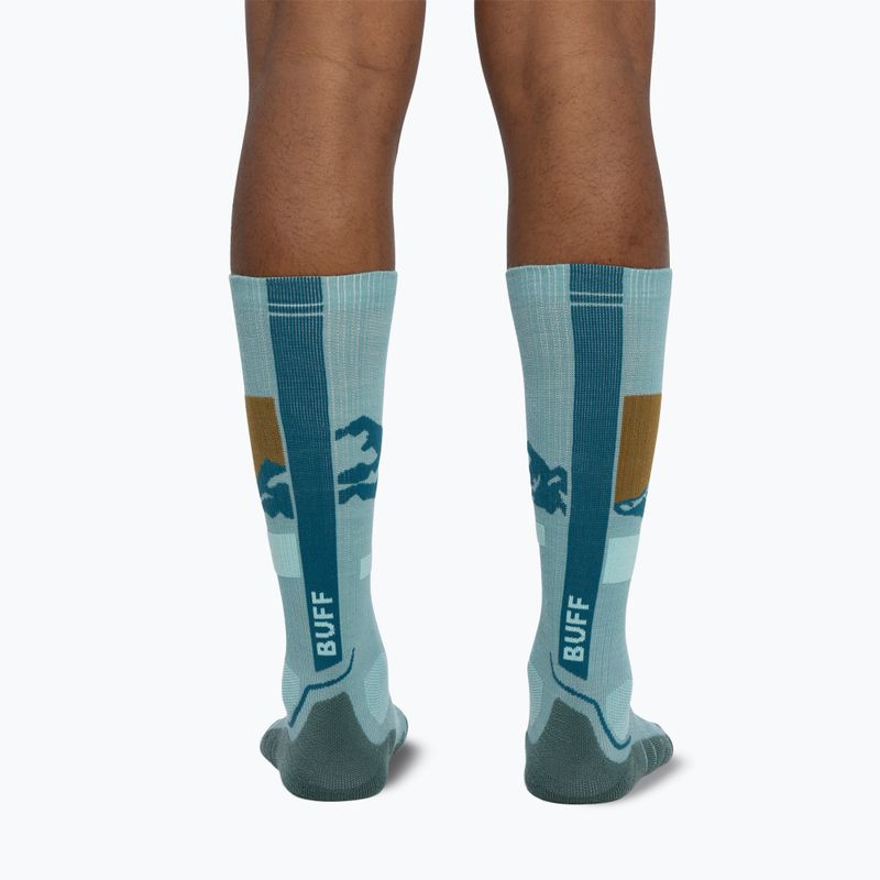 Zokni BUFF Merino Heavyweight Over The Calf sea green 6