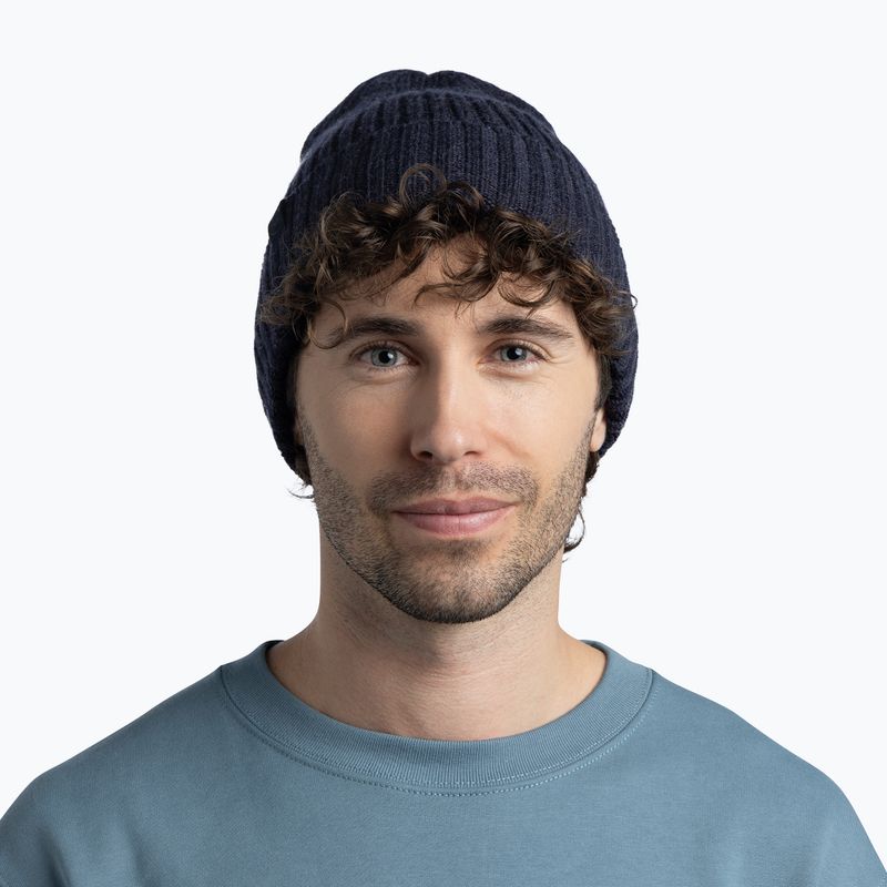 Téli sapka Buff Knitted Norval night blue 3