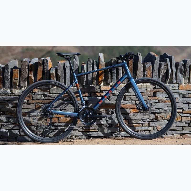 Marin Fairfax 3 férfi cross kerékpár 700C fényes sötétkék/arancs színű 3