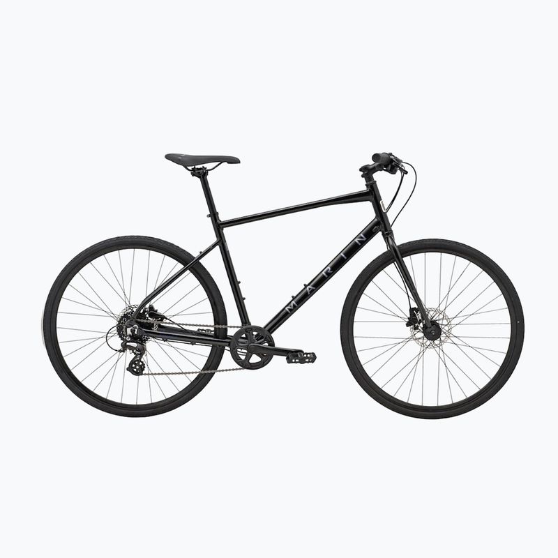Városi kerékpár Marin Presidio 1 700C gloss metallic black/charcoal/blue