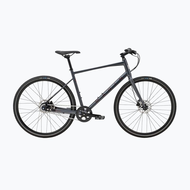 Városi kerékpár Marin Presidio 2 700C gloss charcoal/black/black red