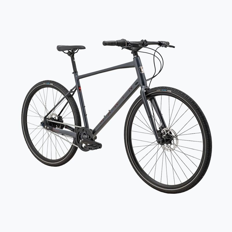 Városi kerékpár Marin Presidio 2 700C gloss charcoal/black/black red 2