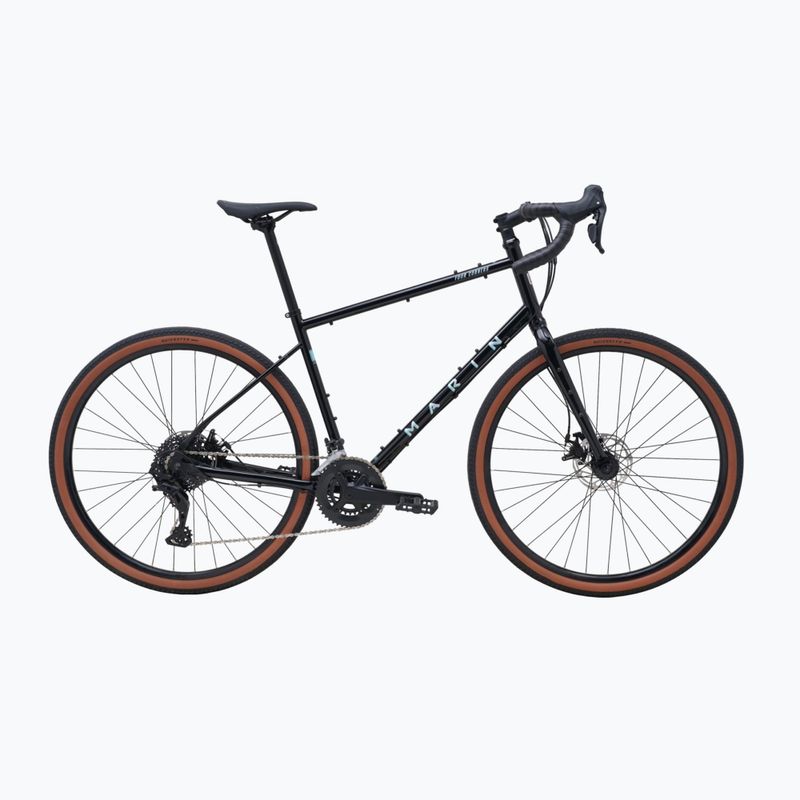 Marin Four Corners 1 Sword 650B fényes fekete/ezüst/kék kavics kerékpár