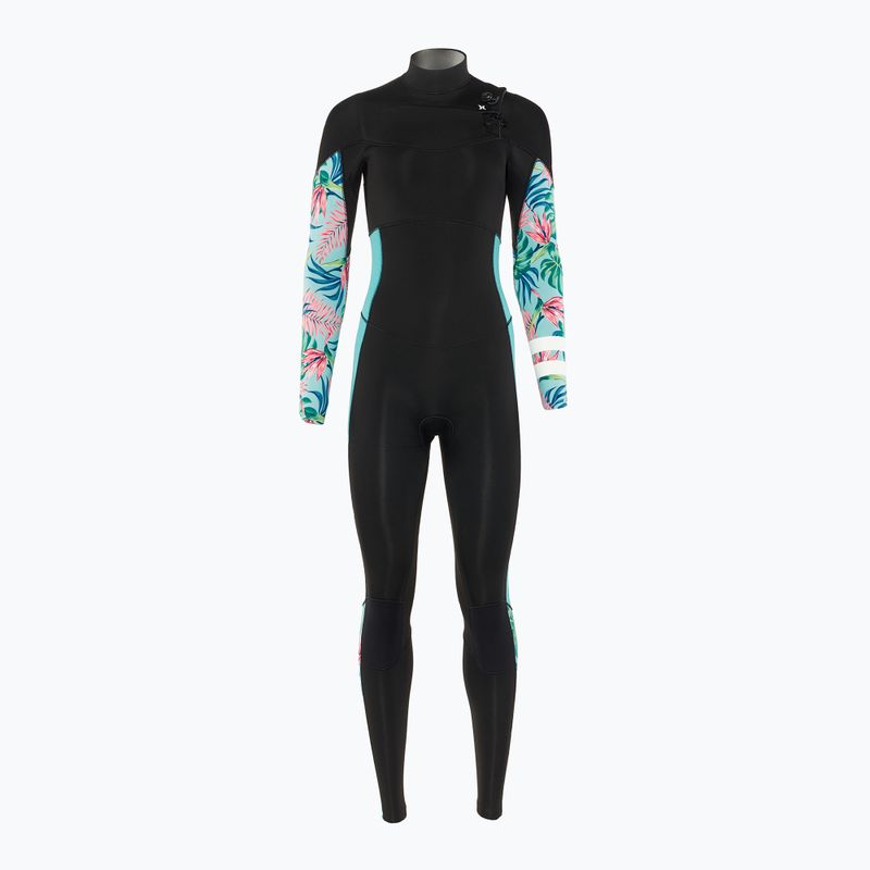 Női Hurley Plus nyomtatott 4/3 mm-es Fullsuit java trópusi úszó búvárruha