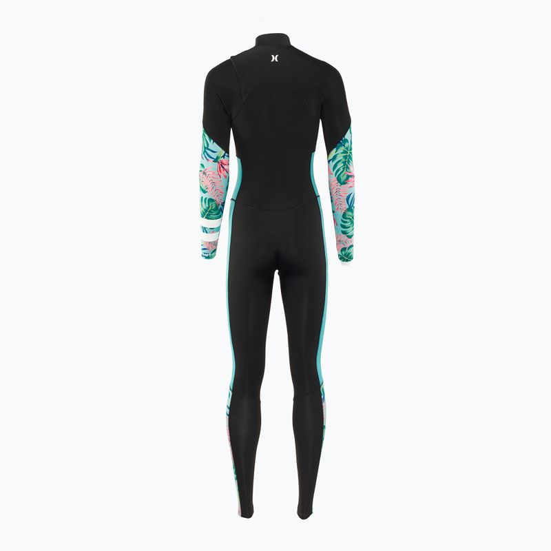Női Hurley Plus nyomtatott 4/3 mm-es Fullsuit java trópusi úszó búvárruha 2