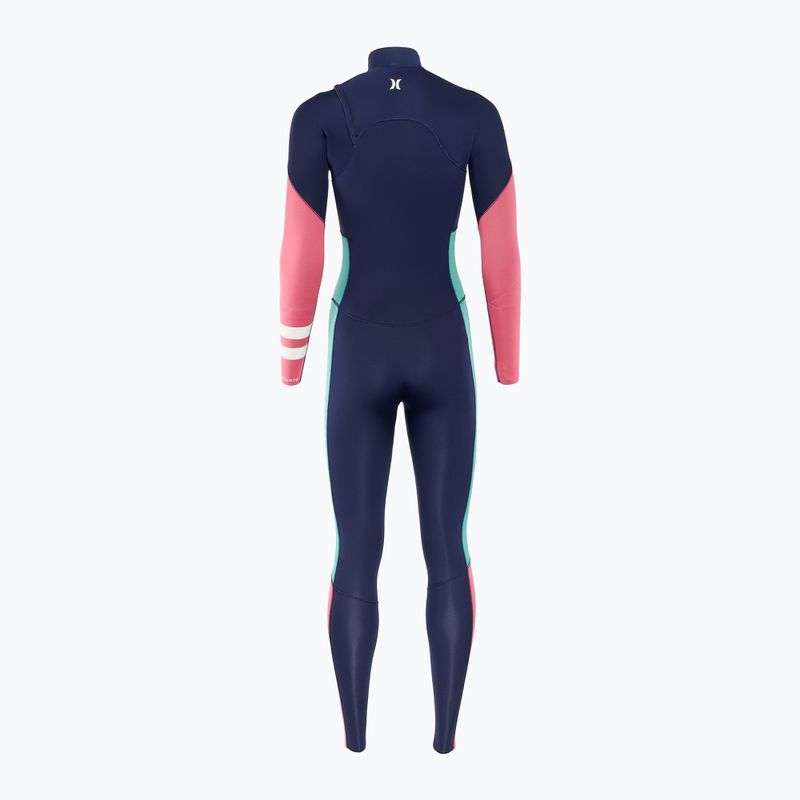 Hurley Advant női 4/3 mm-es Fullsuit zászlós kék úszóruha 2