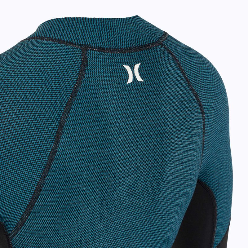Hurley Advant Texture 2/2 mm-es női búvárruha fekete/skyblue 3