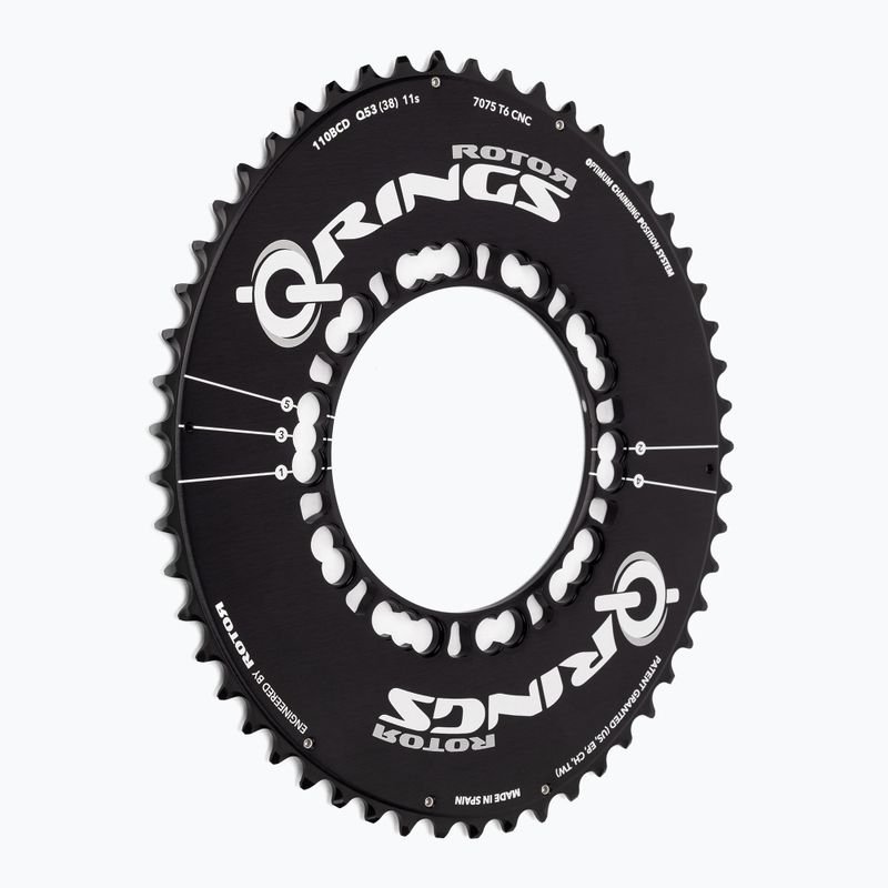 Rotor Q gyűrűk Külső Aero fogaskerék fekete C01-002-08020A-0