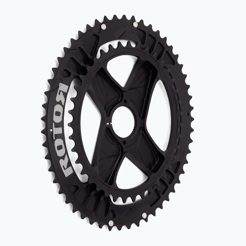 Rotor Q Gyűrűk Dm ovális lánckerék 50/34T fekete