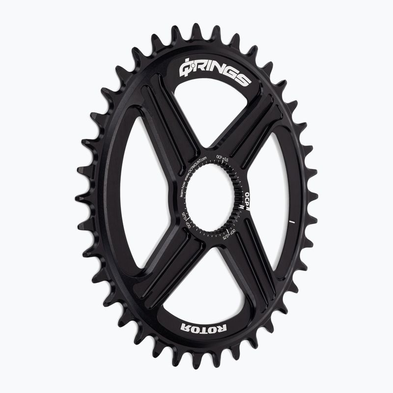 Lánckerék Rotor Q Gyűrűk Dm ovális lánckerék Mtb fekete C01-036-21010-0