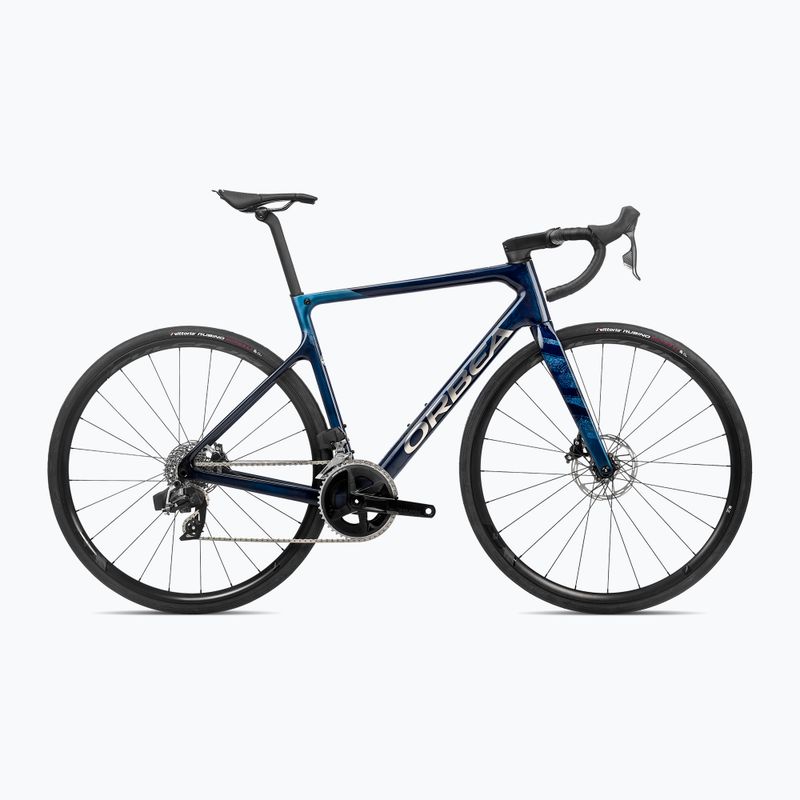 Orbea Orca M31e Team 2023 kék carbon view/titan országúti kerékpár