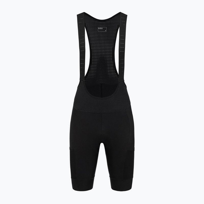Férfi kerékpáros nadrág HIRU Advanced Cargo Bibshort full black