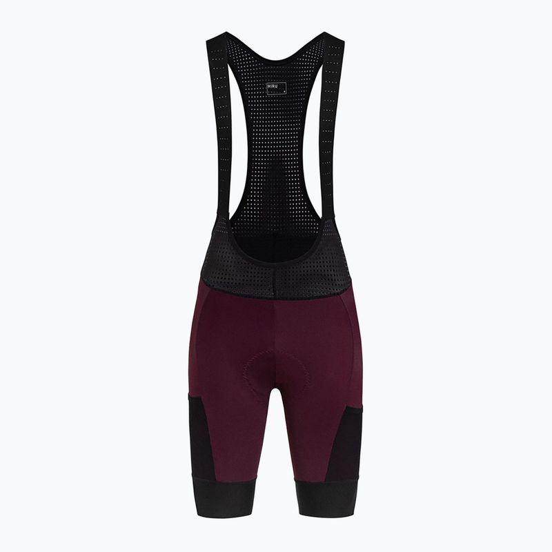 Férfi kerékpáros nadrág HIRU Advanced Cargo Bibshort garnet