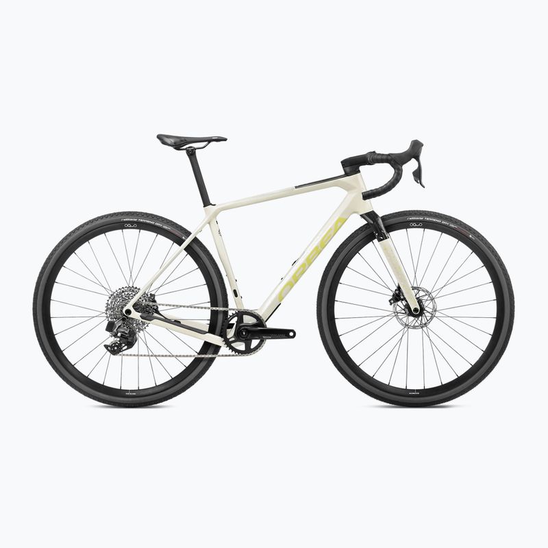 Gravel bike Orbea Terra M31e Team 1X 2024 elefántcsontfehér/spicy lime