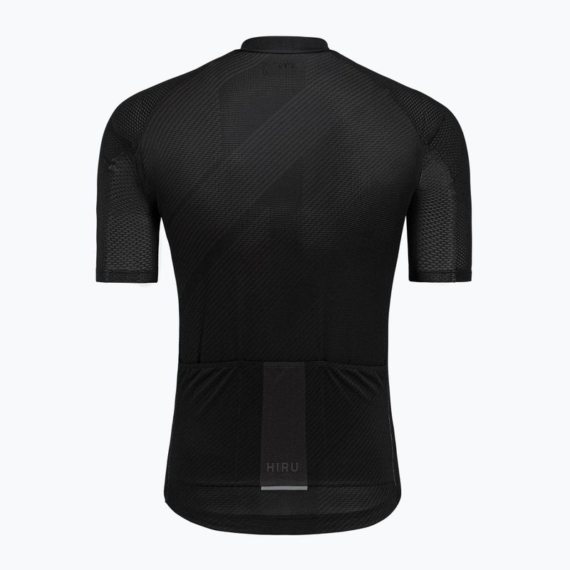 Férfi kerékpáros póló HIRU Core Light full black 9