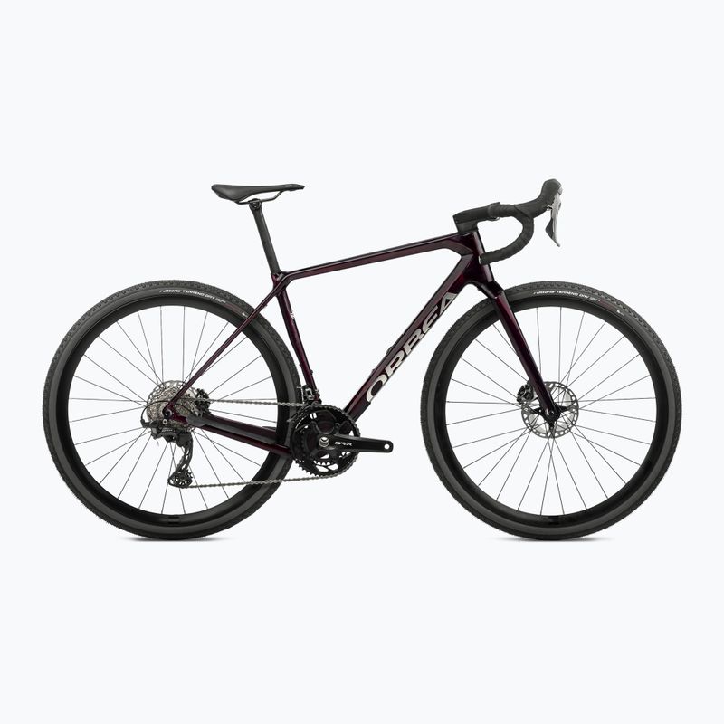 Gravel bike Orbea Terra M20 Team 2024 borvörös karbon nézet