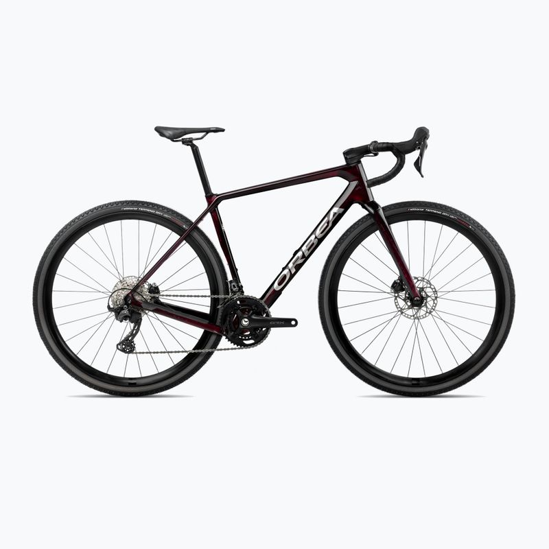 Gravel bike Orbea Terra M30 Team 2025 borvörös karbon nézet