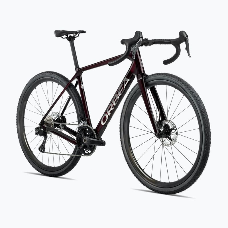 Gravel bike Orbea Terra M30 Team 2025 borvörös karbon nézet 2