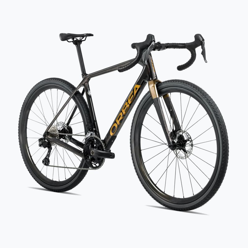 Orbea Terra M30 Team 2025 gravel bike cosmic carbon view/metallic olive zöld 2