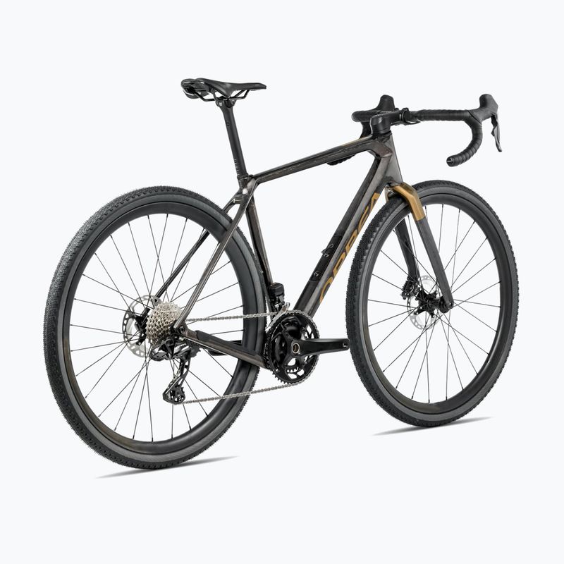 Orbea Terra M30 Team 2025 gravel bike cosmic carbon view/metallic olive zöld 3