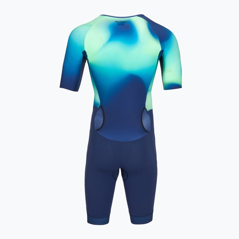 Férfi triatlon ruha Orca Athlex Aero Race Suit green print 2
