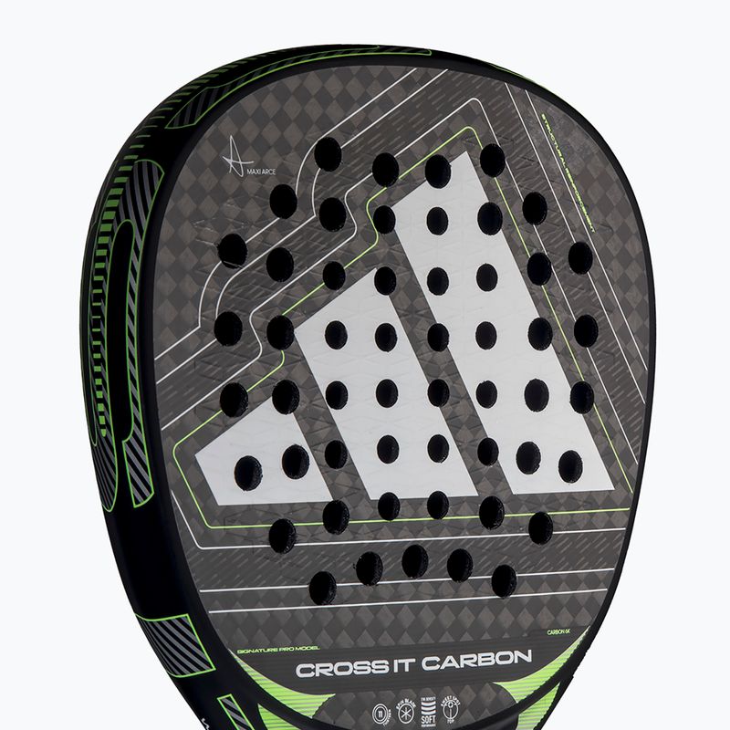 Padelütő adidas Cross IT Carbon 2026 black/lime 5