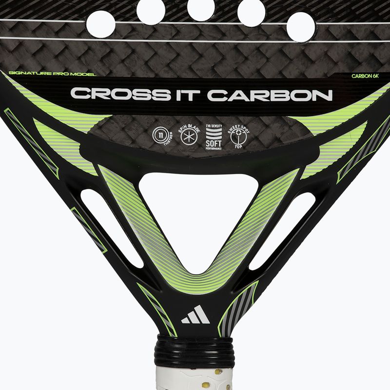Padelütő adidas Cross IT Carbon 2026 black/lime 8