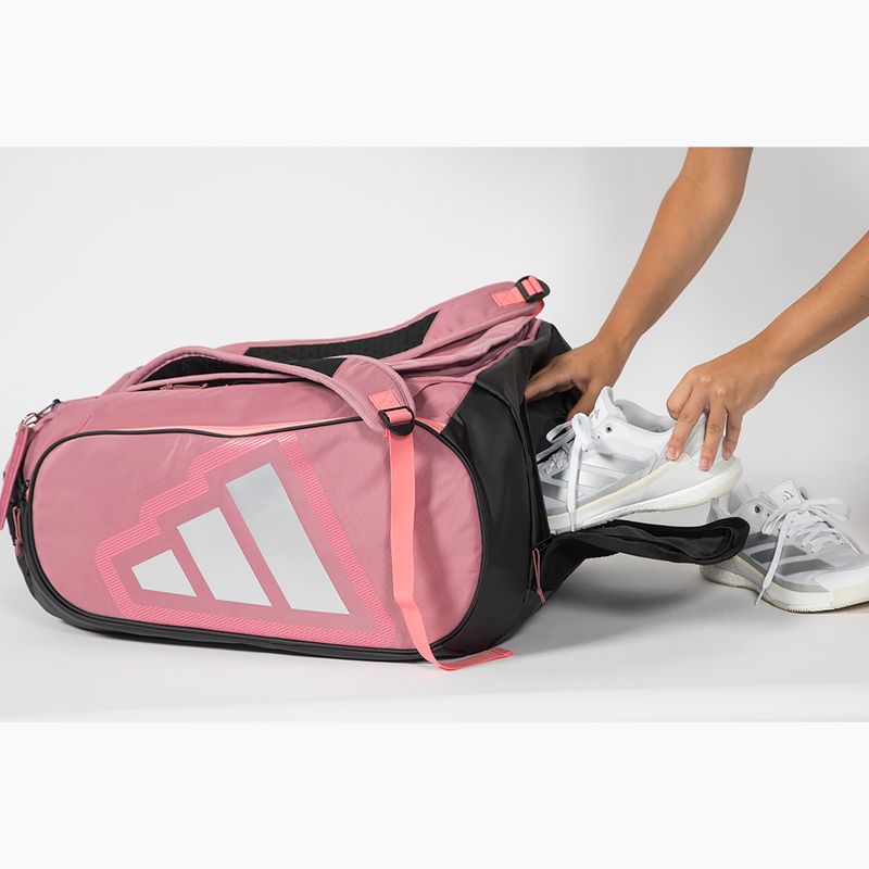 adidas Pro Tour Racket Bag padel táska 2026 70 l pink/black 7
