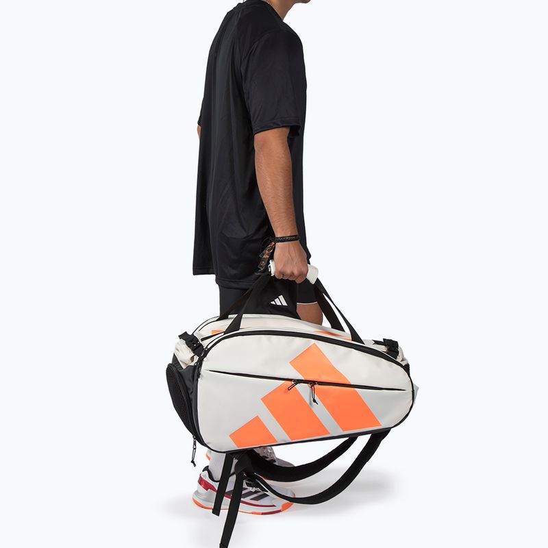Padel táska adidas Multigame Racket Bag 2026 off white/orange 5