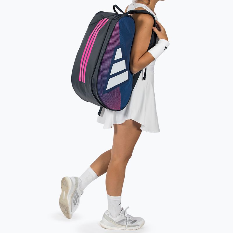 Padel táska adidas Control Racket Bag 2026 blue/pink 5