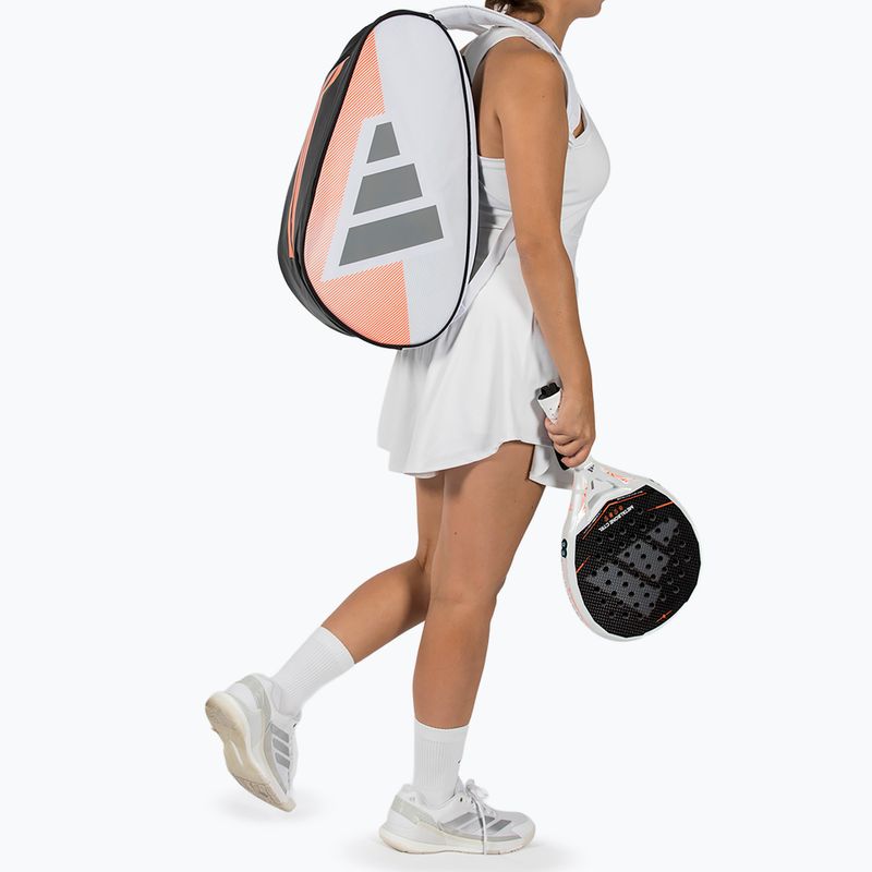 Padel táska adidas Control Racket Bag 2026 white/orange 5