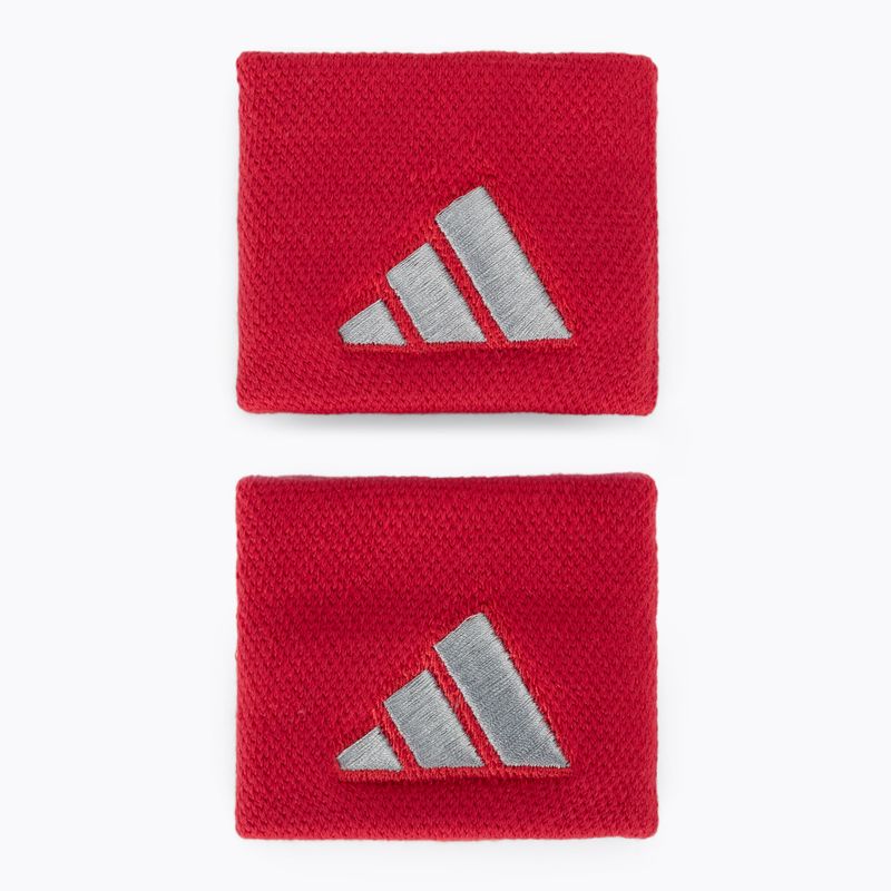 Frottír csuklópántok adidas Wristband S 2 db red/grey