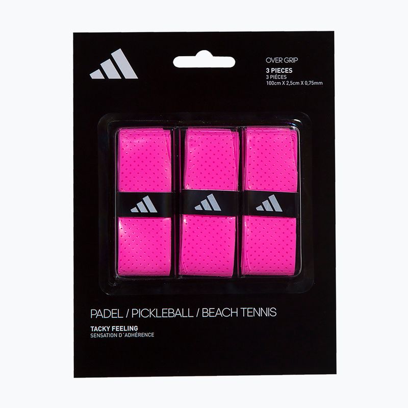 Markolatszalagok padelütőkhöz adidas Padel Overgrip Set 3 pcs. pink 4