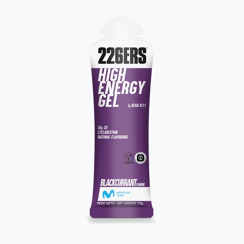 Energetizáló gél 226ERS High Energy BCAA 76 g fekete ribizli