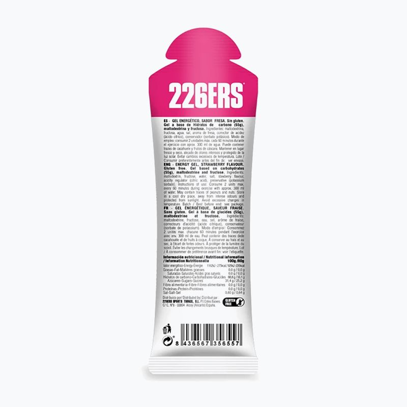 Energetizáló gél 226ERS  High Fructose 80 g eper 2