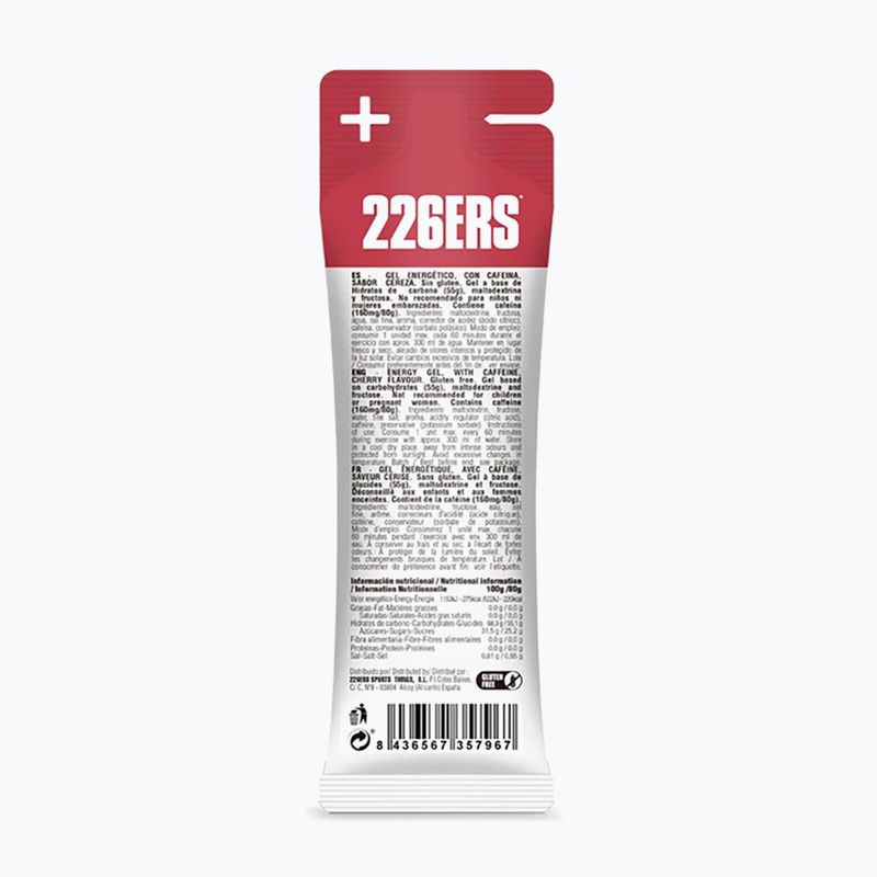 226ERS Magas fruktóz tartalmú energiagél 80g cseresznye 2