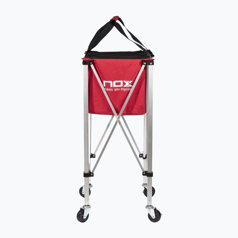 Labda kosár Nox Foldable Balls Basket With Wheels Red 2