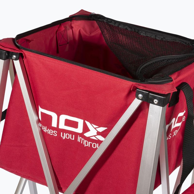 Labda kosár Nox Foldable Balls Basket With Wheels Red 5