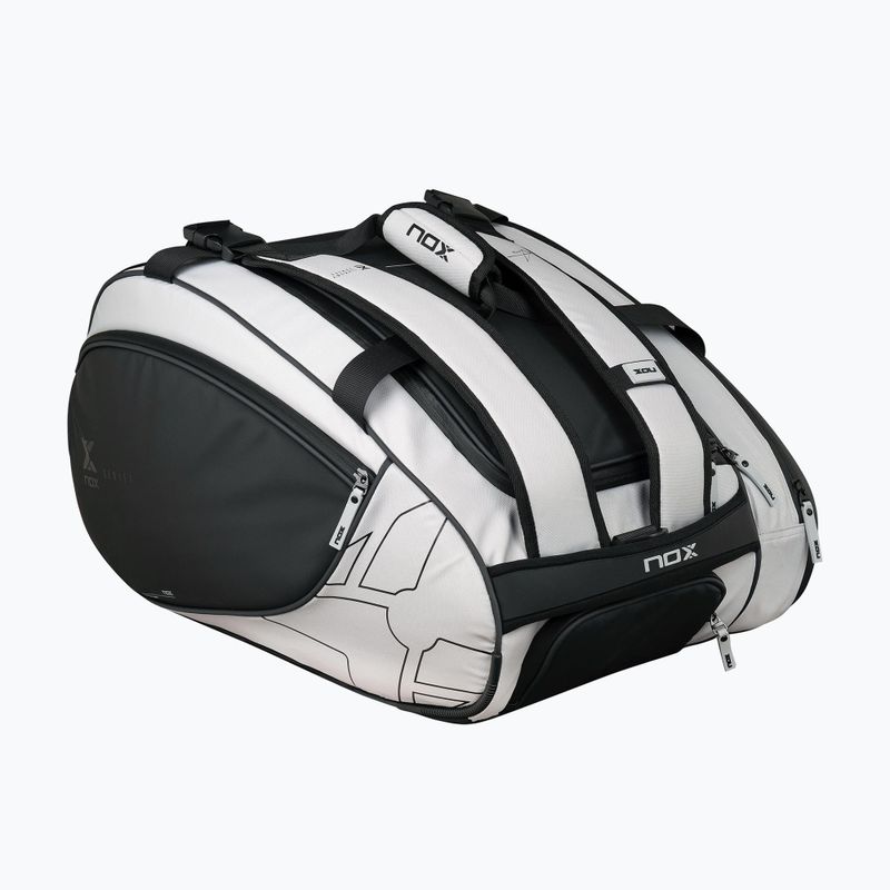 Padeltáska NOX Luxury Master Series Padelbag 60 l white/black 2