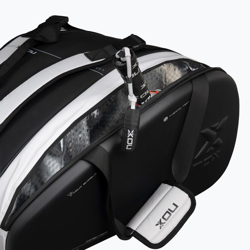 Padeltáska NOX Luxury Master Series Padelbag 60 l white/black 6