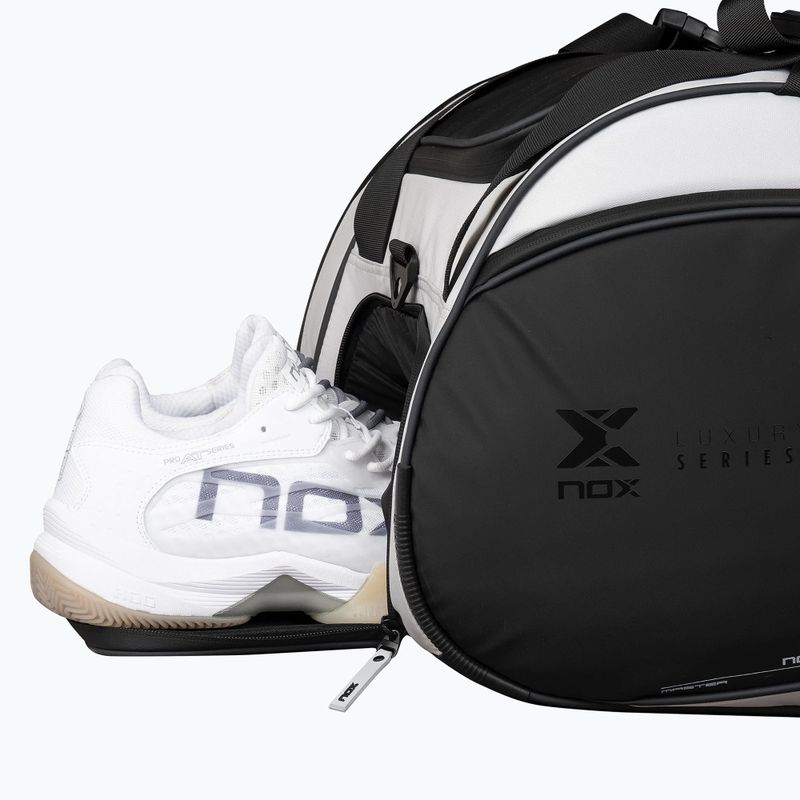 Padeltáska NOX Luxury Master Series Padelbag 60 l white/black 7