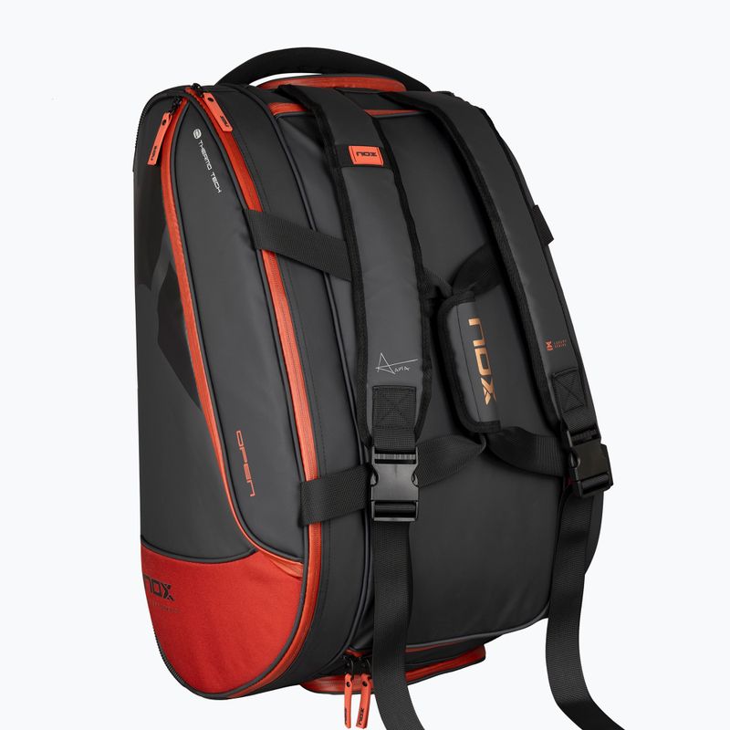 NOX Luxury Open Series padel táska 60 l fekete/piros 6